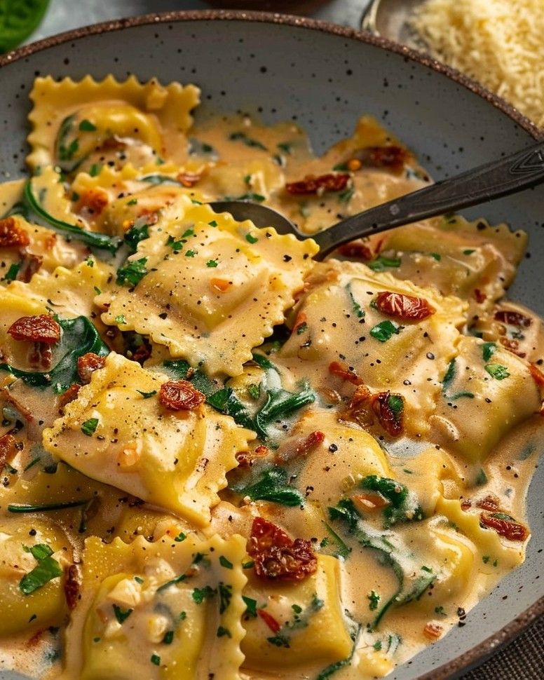 crockpot italian sausage ravioli