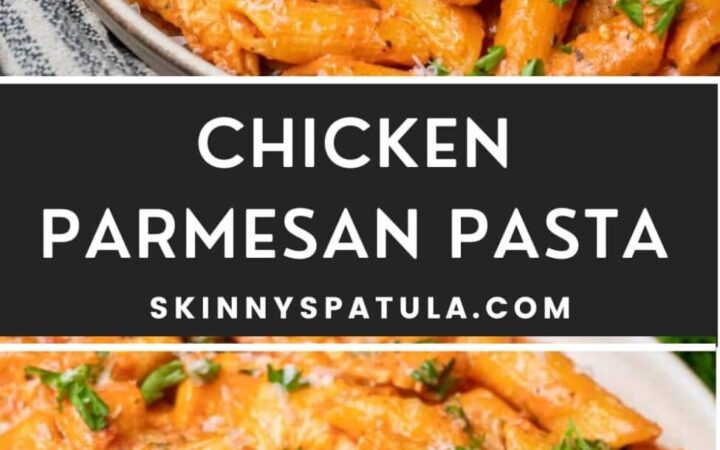 healthy garlic parmesan chicken pasta