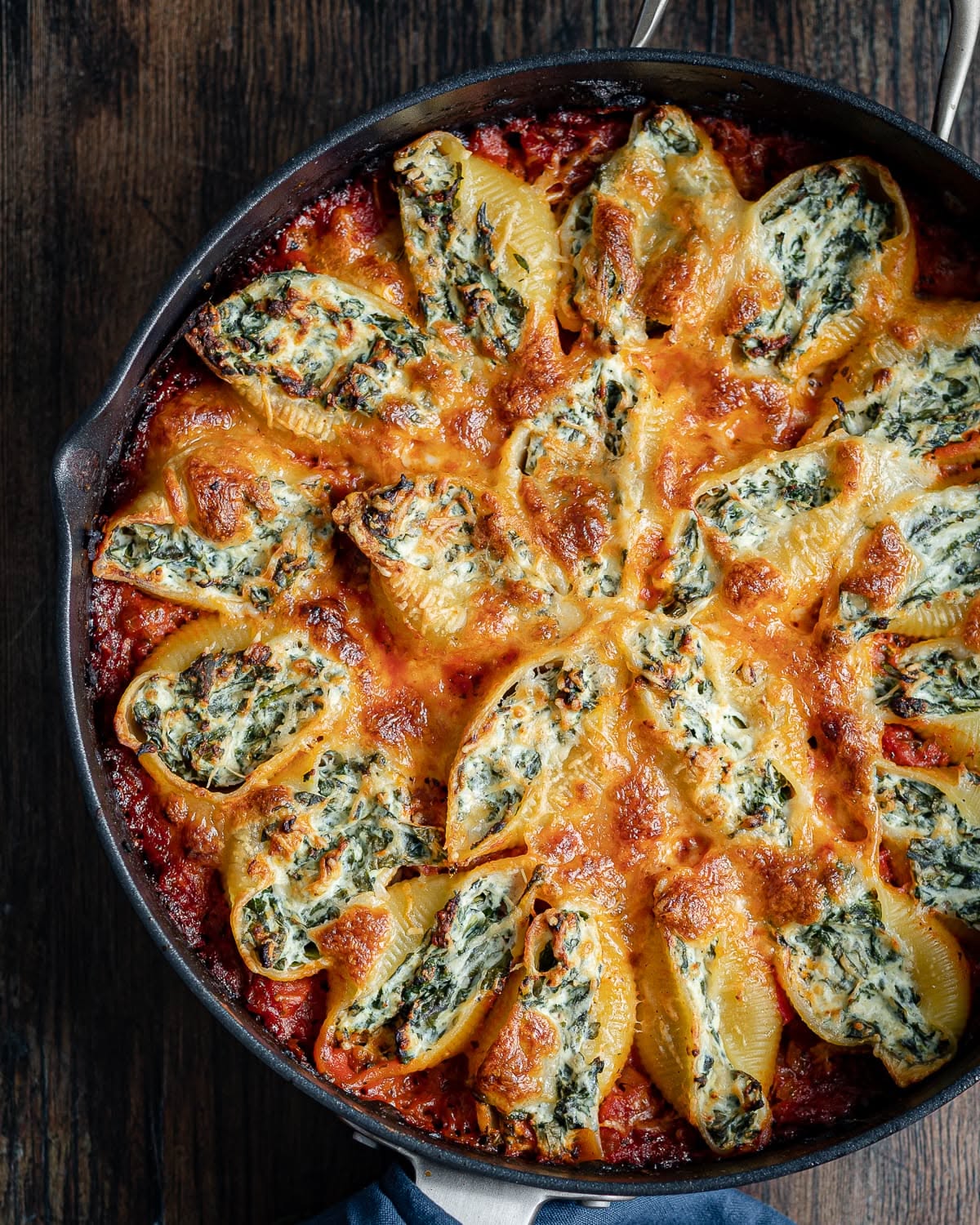 Cheesy Spinach Pasta Bake