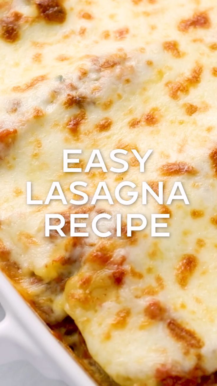 Classic Lasagna with Oven-Ready Noodles
