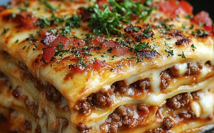bacon cheeseburger lasagna