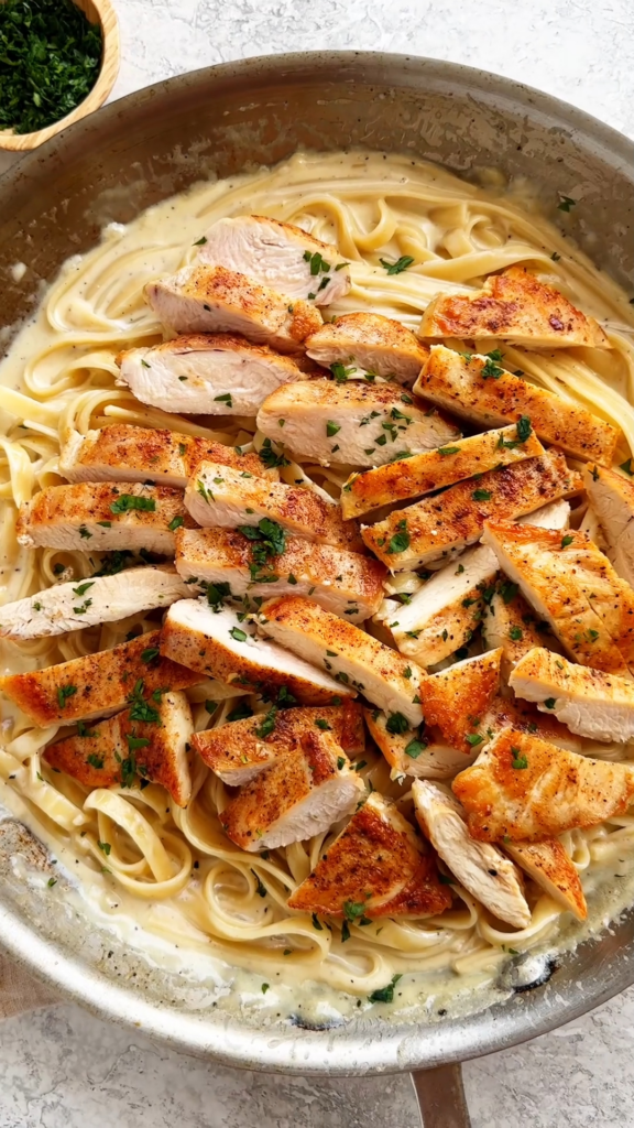 budgetbytes chicken alfredo