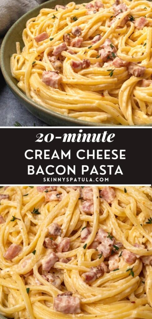 creamy pasta with cream cheese
