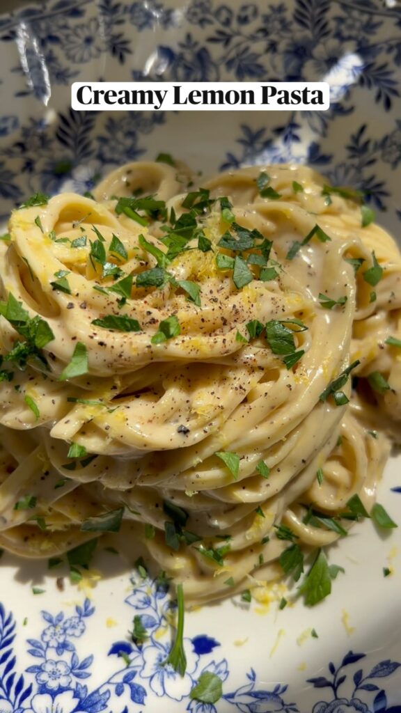 creamy lemon pasta recipe