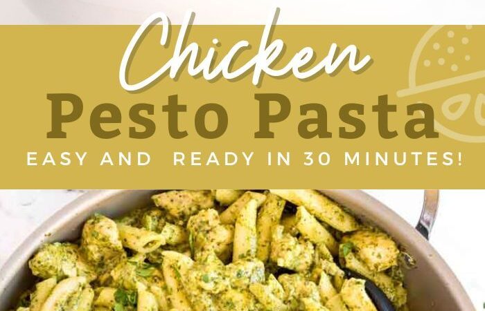 quick pesto chicken penne