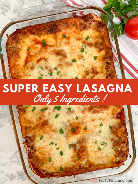 5 ingredient lasagna