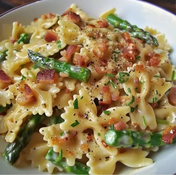 creamy lemon asparagus pasta