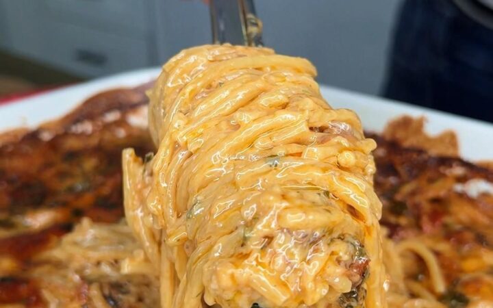 creamy sun-dried tomato pasta