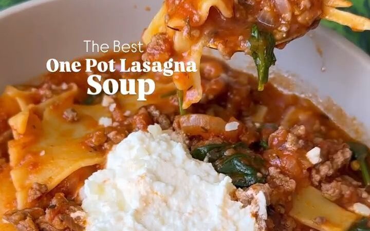comfort food lasagna soup