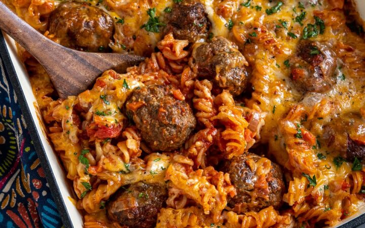 meatball pasta bake