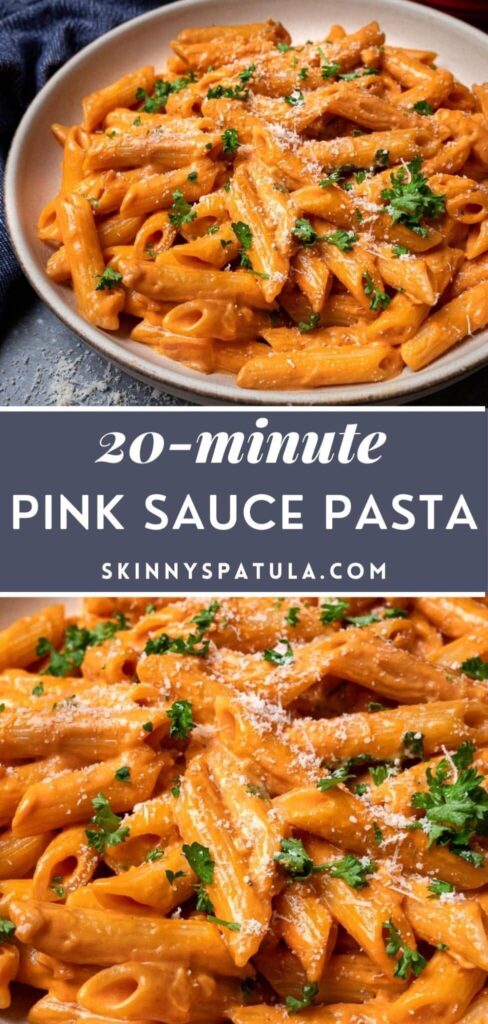 creamy pink sauce pasta