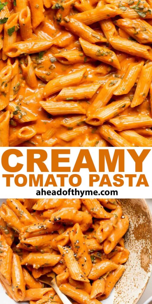 creamy tomato pasta