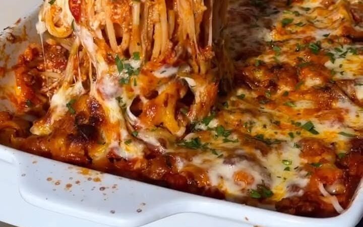 spaghetti lasagna casserole