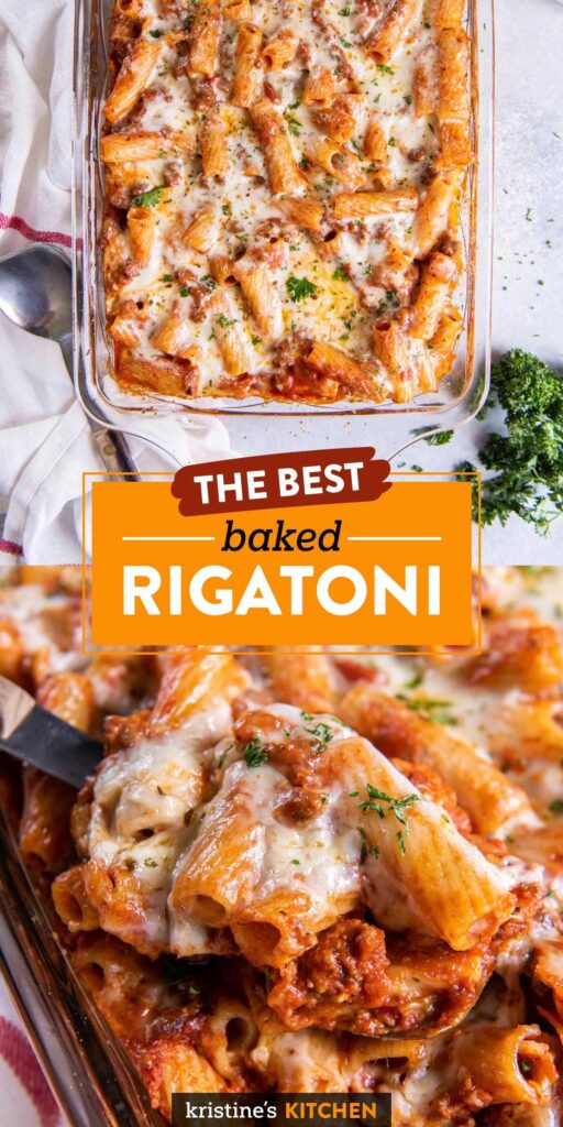 baked rigatoni pasta bake recipe