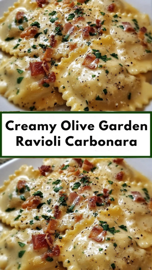 olive garden ravioli carbonara recipe
