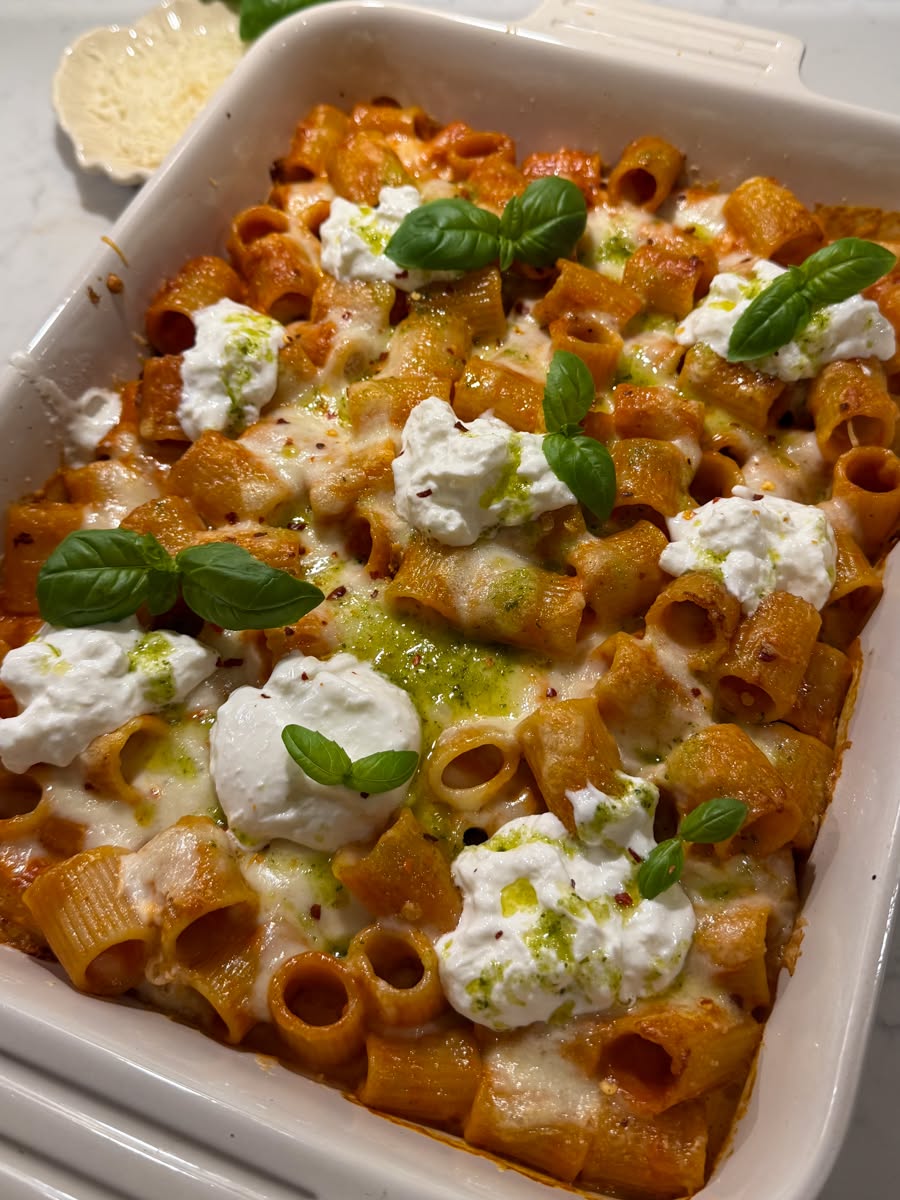 Spicy Vodka Pasta Burrata