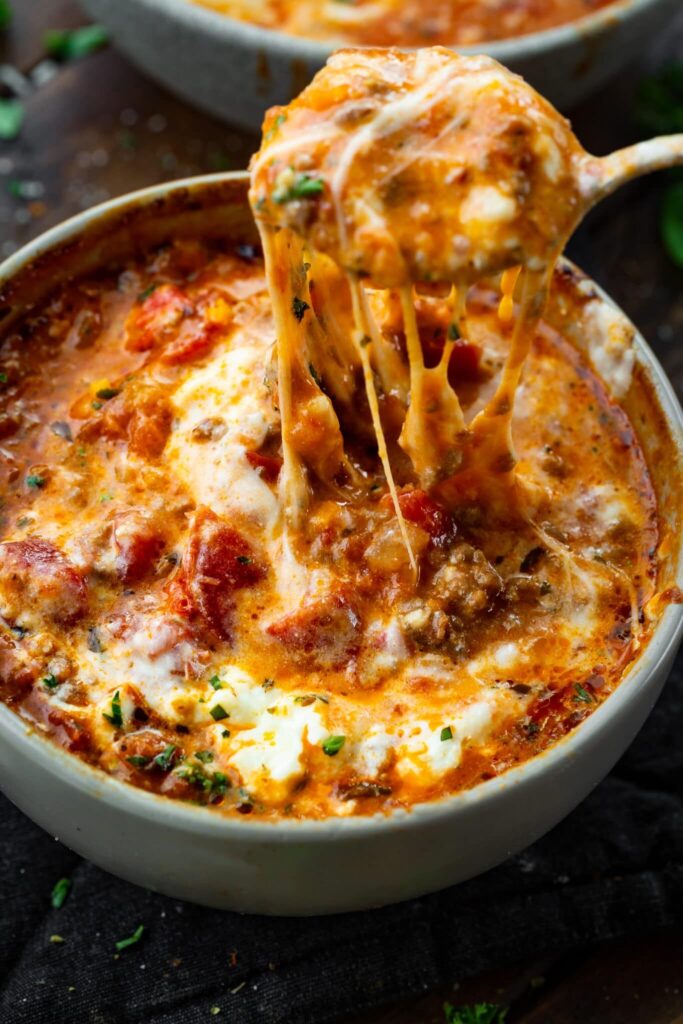 skillet chili and meatballs recipe