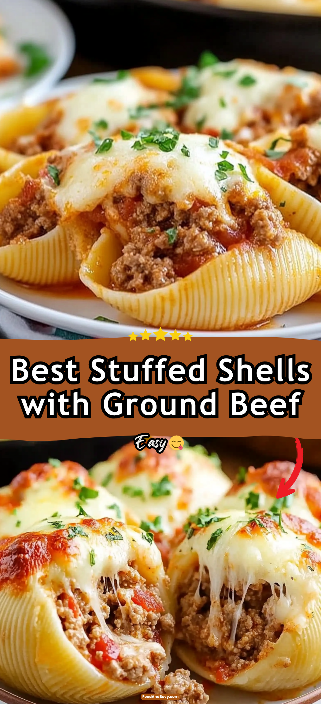 Stuffed Shells With Ground Beef Easy