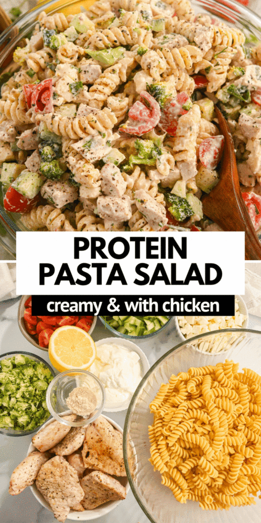 creamy protein pasta salad