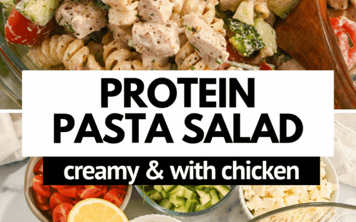 creamy protein pasta salad