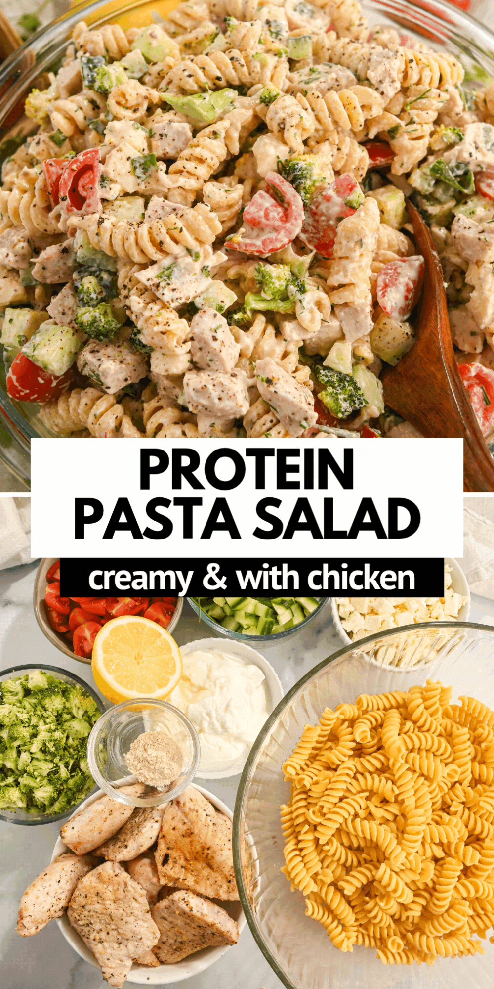Creamy Protein Pasta Salad